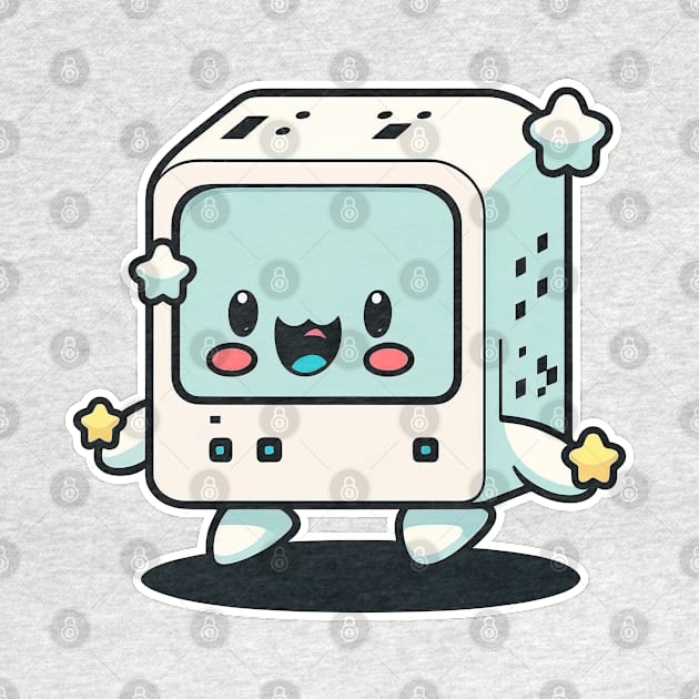 Cute happy kawaii 8-bit 16-bit pixel character by Quixar